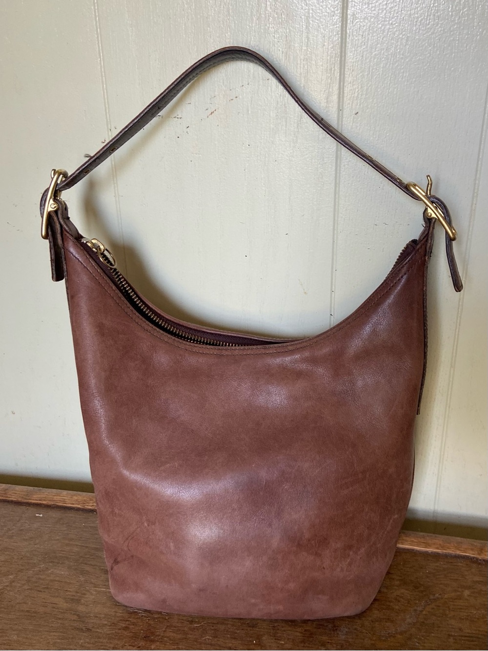 Coach Legacy West Classic Brown Leather Hobo Bag